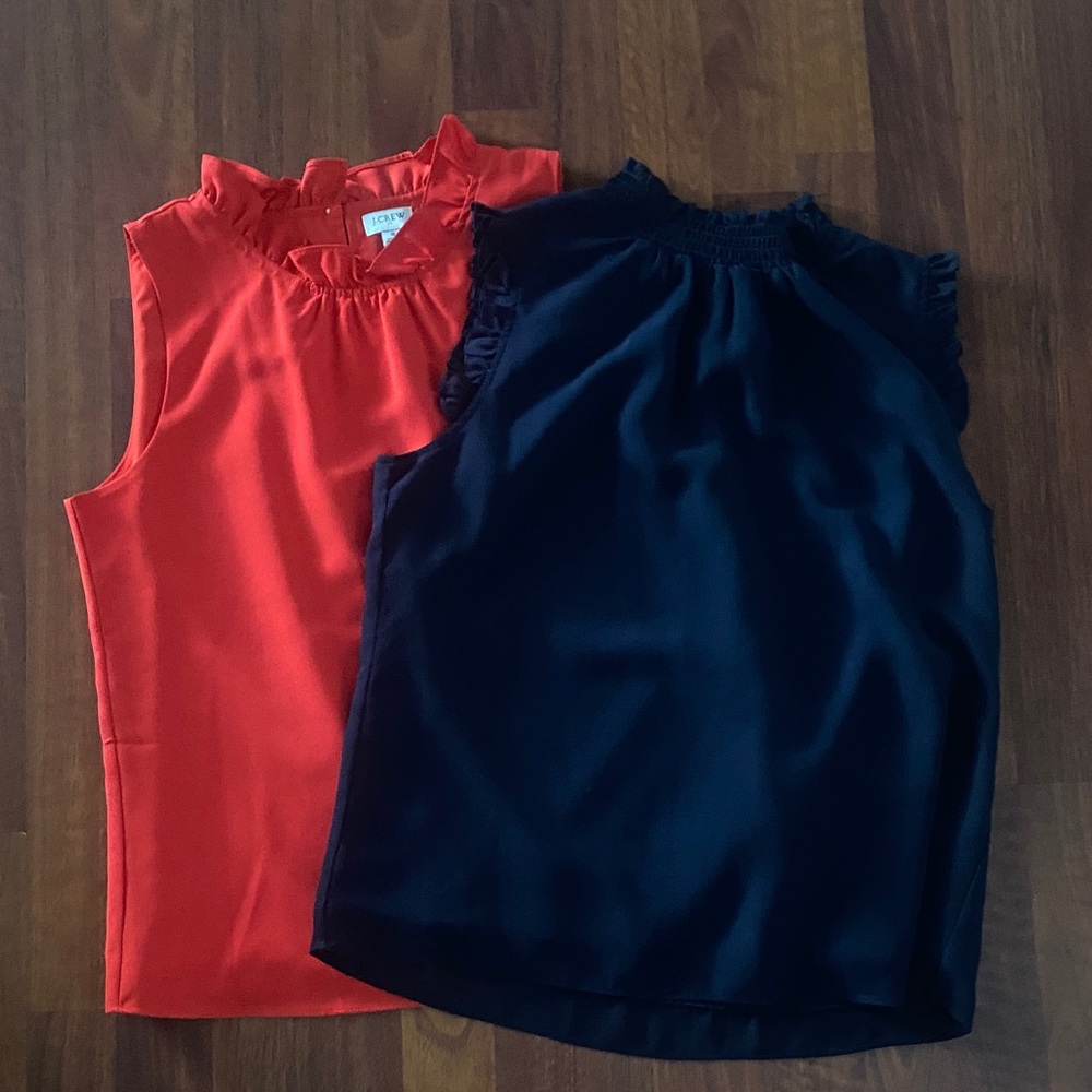 J Crew ruffle tank bundle